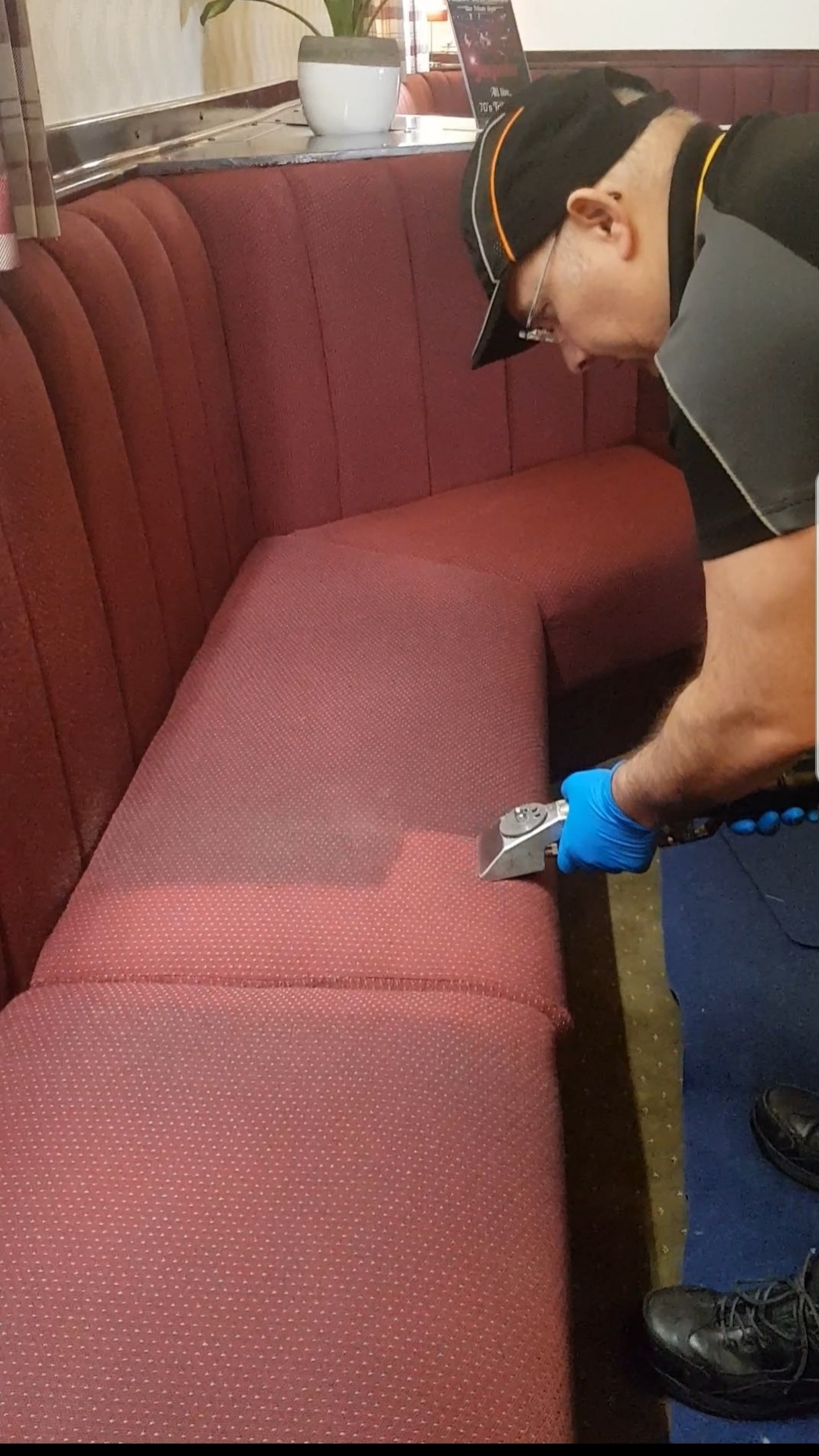 Professional upholstery cleaning